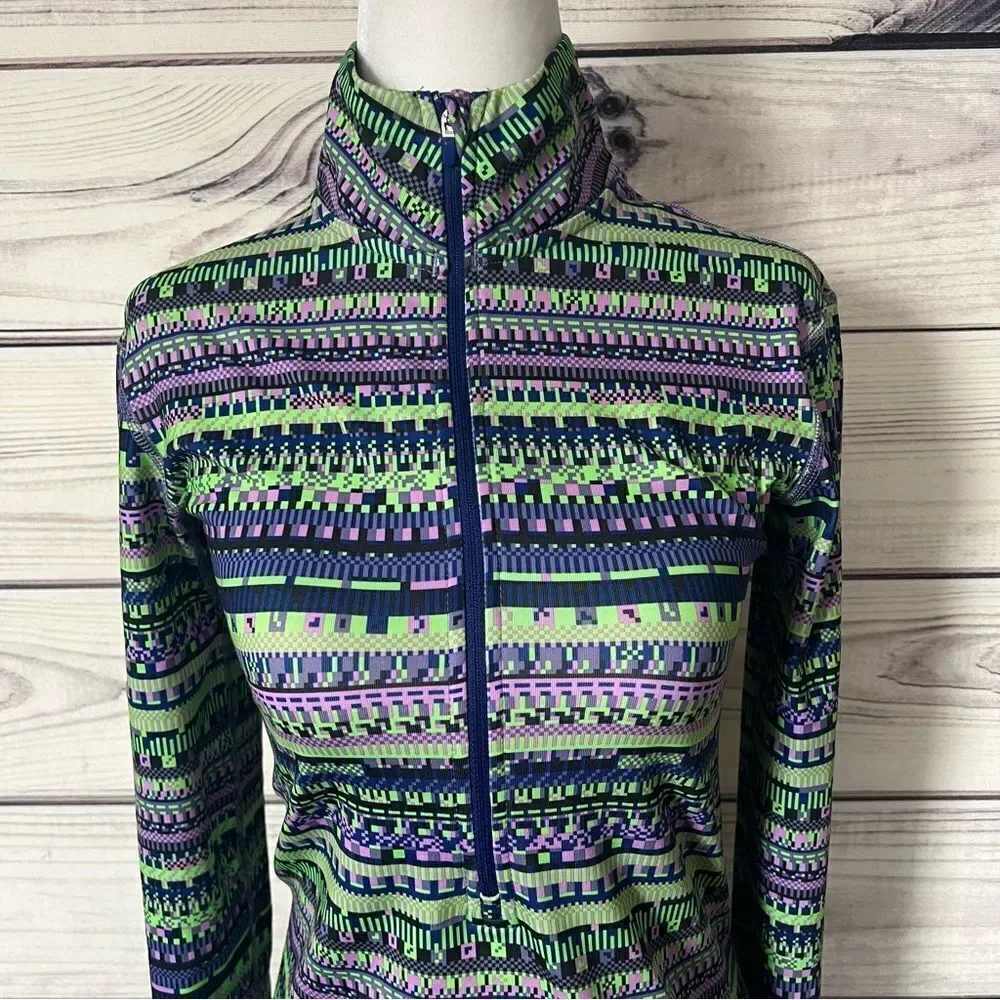 Nike Pro Warm Patterned Half Zip Jacket